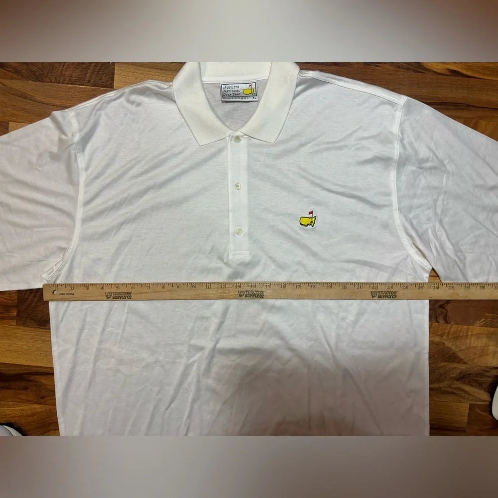Vintage Masters Augusta National Golf Shop Slazenger Polo Shirt White XL USA